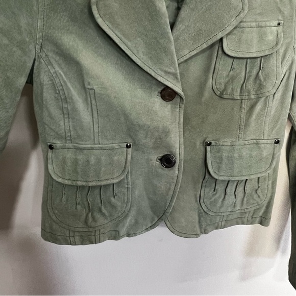 Y2K Marcelle Renee Suede Leather Jacket - Picture 4 of 11
